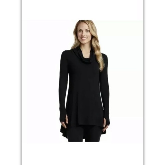 New without Tag Cuddl Duds Womens Black Soft wear Cowl nec… - Picture 1 of 3